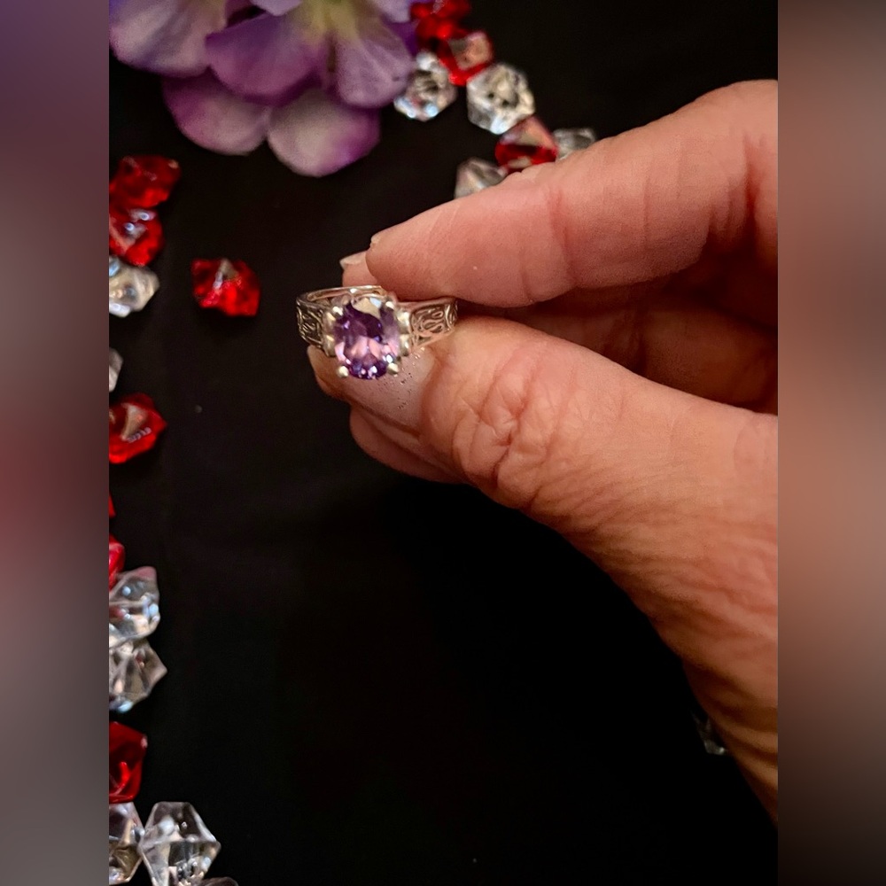 VTG Amethyst Sterling Silver 925 Ring 💜
